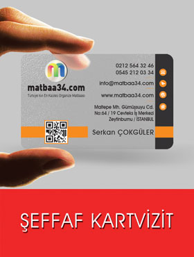 Şeffaf Kartvizit | matbaa34.com
