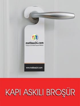 Kapı Askılı Broşür | matbaa34.com Kapı Askılı Broşür | matbaa34.com