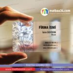 Çiçekçi Şeffaf Kartvizit 01